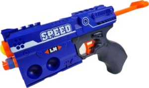 ProNice PISTOLET NA KULKI STRZAŁKI ZABAWKOWY Z POMPKĄ GUMOWE PIŁKI POCISKI BROŃ 4