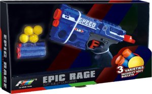 ProNice PISTOLET NA KULKI STRZAŁKI ZABAWKOWY Z POMPKĄ GUMOWE PIŁKI POCISKI BROŃ 7