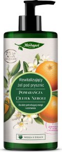 Herbapol HERBAPOL Rewitalizujący Żel pod prysznic - Pomarańcza & Olejek Neroli 740ml 1