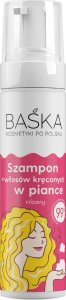 Solverx BAŚKA Szampon do włosów kręconych w piance - różany 200 ml 1