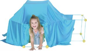 ProNice Zestaw Konstrukcyjny Budowa Namiot Baza Świecące Słomki Kulki Otwory Mater 3