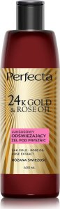 DAX PERFECTA 24K Gold&Rose Oil Luksusowy odświeżający żel pod prysznic 400 ml 1