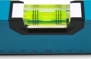 Bituxx Kieszonkowa poziomica 10cm z liblla kolor niebieski do pasa narzędziowego 2