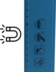 Bituxx Kieszonkowa poziomica 10cm z liblla kolor niebieski do pasa narzędziowego 4