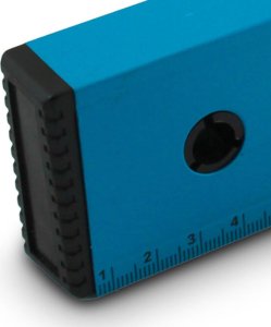 Bituxx Kieszonkowa poziomica 10cm z liblla kolor niebieski do pasa narzędziowego 7