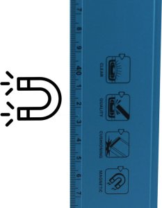 Bituxx Kieszonkowa poziomica 10cm z liblla kolor niebieski do pasa narzędziowego 8