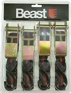 Beast 4 TAŚMY MOCUJĄCE Z HAKAMI I MECHANIZMEM ŚCIĄGAJĄCYM 3m x 25mm 1