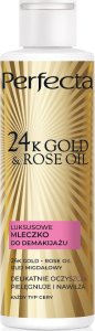 Perfecta 24K Gold & Rose Oil Luksusowe mleczko do demakijażu 200ml 1