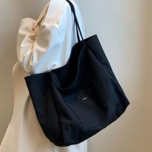 eCarla Torba materiałowa minimalistyczna duża TP15CZ 2