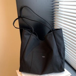 eCarla Torba materiałowa minimalistyczna duża TP15CZ 5