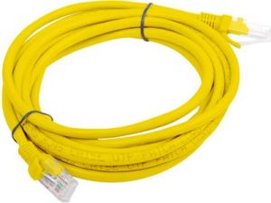 Lanberg Patchcord, Cat6, nieekranowany, 5m, żółty (PCU6-10CC-0500-Y) 2