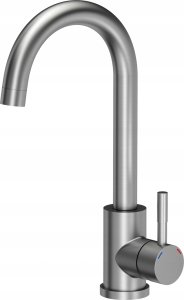 Zlewozmywak Steiner QUADRON LUKE 90 zlewozmywak stalowy (40x45x20) z syfonem 1-komorowy b/o + bateria stalowa 5