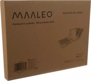 Maaleo Zestaw do malowania 208szt w walizce Farbki kredki Pastele pisaki Wyprawka 3