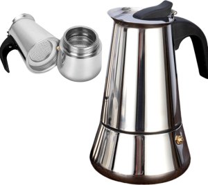 Kawiarka Hedo Kawiarka do kawy - srebrna, 600ml, 12 filiżanek 2