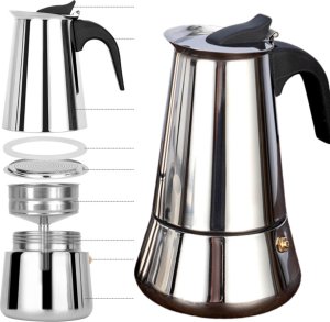 Kawiarka Hedo Kawiarka do kawy - srebrna, 600ml, 12 filiżanek 3