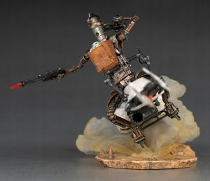 Figurka Scale75 Iron Studios The Mandalorian - IG-11 and The Child Statue Art Scale 1/10 3