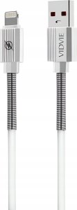 Kabel USB Vidvie USB-A - Lightning 1 m Biały (GSMA0120) 3