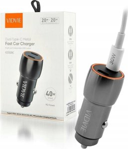 Ładowarka Vidvie VIDVIE MOCNA SZYBKA ŁADOWARKA SAMOCHODOWA DO TELEFONU 2x USB 4.8A 1