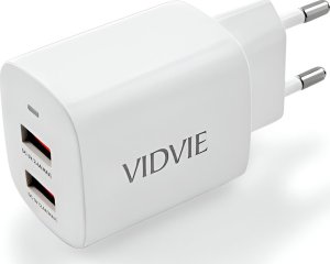 Ładowarka Vidvie Ładowarka sieciowa VIDVIE PLE250C 2.4A 2xUSB   Kabel Type-C (Biała) 6