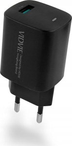 Ładowarka Vidvie Ładowarka sieciowa VIDVIE PLE249 1XUSB   Kabel TYPE C QC 3.0 18W (Czarna) 4