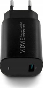 Ładowarka Vidvie Ładowarka sieciowa VIDVIE PLE249 1XUSB   Kabel TYPE C QC 3.0 18W (Czarna) 6
