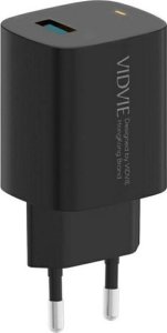Ładowarka Vidvie Ładowarka sieciowa VIDVIE PLE249 1XUSB   Kabel TYPE C QC 3.0 18W (Czarna) 9