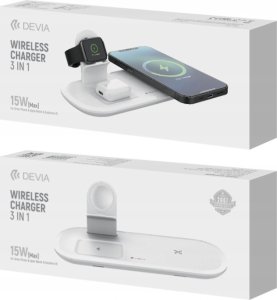 Ładowarka Devia Ładowarka indukcyjna do apple iphone watch airpods Devia 2000 mA 3w1 8