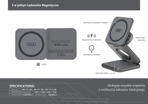 Audi Audi składana ład. indukcyjna 3w1 szary/grey Big Logo AU-MWC3IN1-GT/D1-GY 14