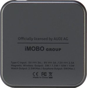 Audi Audi składana ład. indukcyjna 3w1 szary/grey Big Logo AU-MWC3IN1-GT/D1-GY 8