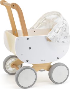 Viga Toys VIGA Drewniany Wózek dla Lalek z Gondolą 4