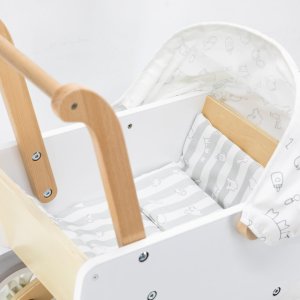 Viga Toys VIGA Drewniany Wózek dla Lalek z Gondolą 5