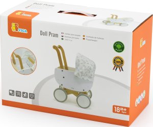 Viga Toys VIGA Drewniany Wózek dla Lalek z Gondolą 6