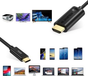 Kabel Hoco HOCO kabel Typ C do HDMI 4K 30Hz UA27 2 m stalowy szary 2
