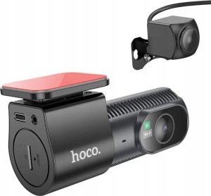 Wideorejestrator Hoco kamera samochodowa z ekranem + kamera tylna 2K DV8 czarna 8