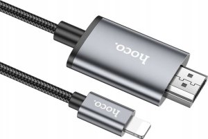 Kabel Hoco HOCO kabel Lightning do HDMI 1080p UA27 2 m stalowy szary 6