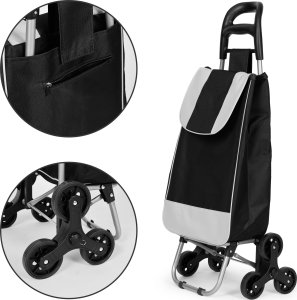 ModernHome Wózek na zakupy torba 25l na 6 kółkach metalowy stelaż ModernHome 6