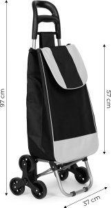 ModernHome Wózek na zakupy torba 25l na 6 kółkach metalowy stelaż ModernHome 8