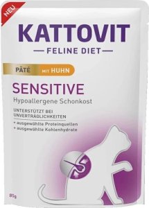 Kattovit Kattovit Sensitive Karma dla Kota Wrażliwego Kurczak 85g 1