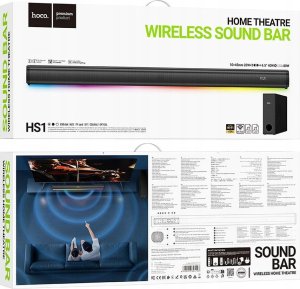 Głośnik Hoco HOCO bezprzewodowy soundbar HS1 czarny 11