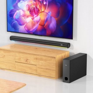 Głośnik Hoco HOCO bezprzewodowy soundbar HS1 czarny 9