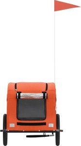 vidaXL Przyczepka rowerowa dla zwierząt, tkanina Oxford i żelazo 4