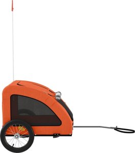 vidaXL Przyczepka rowerowa dla zwierząt, tkanina Oxford i żelazo 6