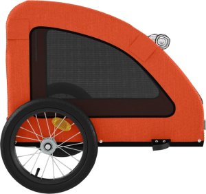 vidaXL Przyczepka rowerowa dla zwierząt, tkanina Oxford i żelazo 7