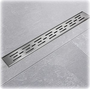 Bituxx Odpływ liniowy 60cm łazienkowy ze stali nierdzewnej z maskownicą Matrix 1
