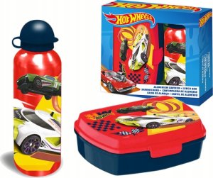 KiDS Licensing Hot Wheels Zestaw śniadaniówka + bidon 500 ml HW00001 1