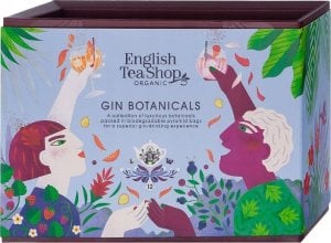 English Tea Shop English Tea Shop, Herbata BIO, seria GIN BOTANICALS,  Zestaw 12 piramidek 1