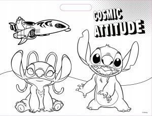 Pulio Kolorowanka 40 stron + naklejki Lilo & Stitch Diakakis 5