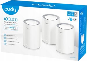 Router Cudy Mesh AX3000 M3000 biały 3-pak 3