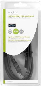 Kabel Nedis HDMI - HDMI 2m czarny (CVGB34700BK20) 2