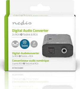 Adapter AV Nedis Nedis ACON2508BK konwerter plików audio Czarny 8